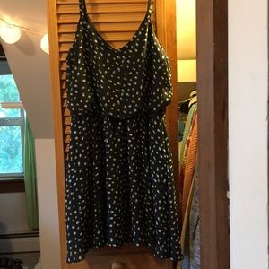 Black polka dot dress size S